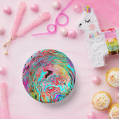 静かな抽象芸術流動的な芸術 ペーパーボウル (パーティー)