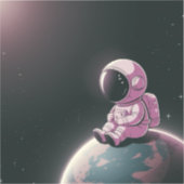 静かな探検家 シール (正面)