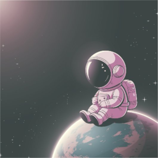 静かな探検家 シール (正面)