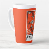 静かな日本の鯉の芸術 カフェラテマグ (左アングル)