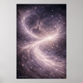 静かな星々の間で – 夢のような天体愛アート ポスター (正面)