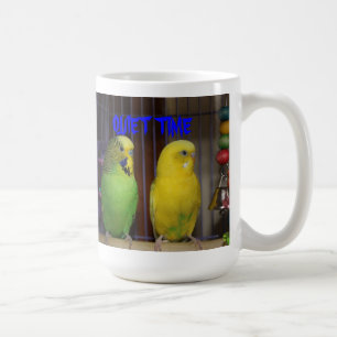 静かな時間のインコのマグ コーヒーマグカップ