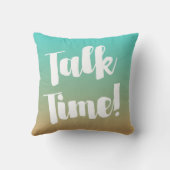 静かな時間またはトーク時間の色グラデーションの選択 クッション (裏面)