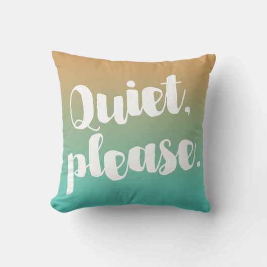 静かな時間またはトーク時間の色グラデーションの選択 クッション (正面)