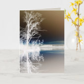 静かな時間 カード (黄色い花)