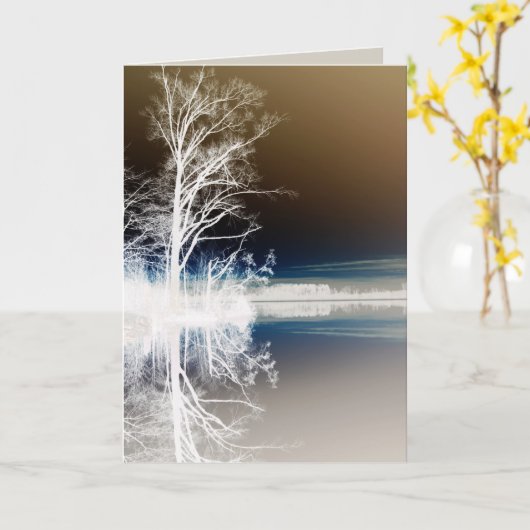 静かな時間 カード (黄色い花)