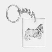 静かな時間 キーホルダー (正面左)