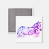 静かな時間（紫） マグネット (正面/裏面)