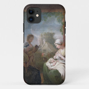 静かな時間、c.1810 (キャンバスの油) iPhone 11 ケース
