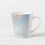 静かな朝-落ちるイチョウの葉 カフェラテマグ (右)