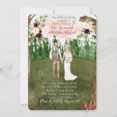 静かな森の中へ結婚式招待状 招待状 (正面)
