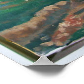 静かな森伝統的油画 ポスター (角)