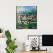 静かな森伝統的油画 ポスター (ホームオフィス)