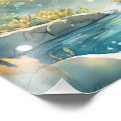 静かな森林河川堤防 フォトプリント            (角)