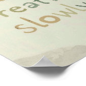 静かな森「ゆっくり息ができる」アファメーション ポスター (角)