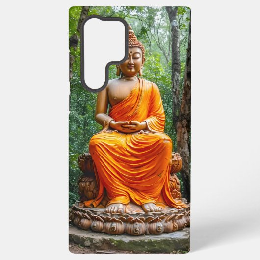 静かな森:仏陀の聖域 SAMSUNG GALAXYケース (裏面)