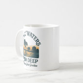 静かな水は深い - 自然の風景 コーヒーマグカップ (正面左)