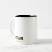 静かな水コーヒーカップの側 ツートーンマグカップ (正面左)