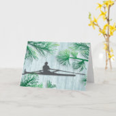 静かな水 カード (黄色い花)