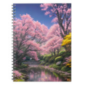 静かな流れが静かな森を抜ける ノートブック (正面)