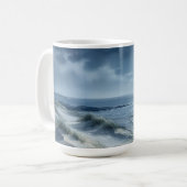 静かな海と月 コーヒーマグカップ (正面左)