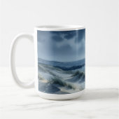 静かな海と月 コーヒーマグカップ (左)