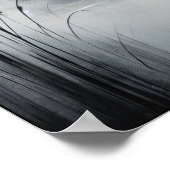 静かな海の中の穏やかな白鳥 ポスター (角)
