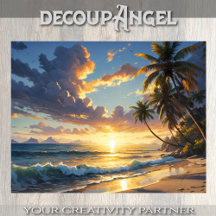 静かな海岸で – デコページ – 