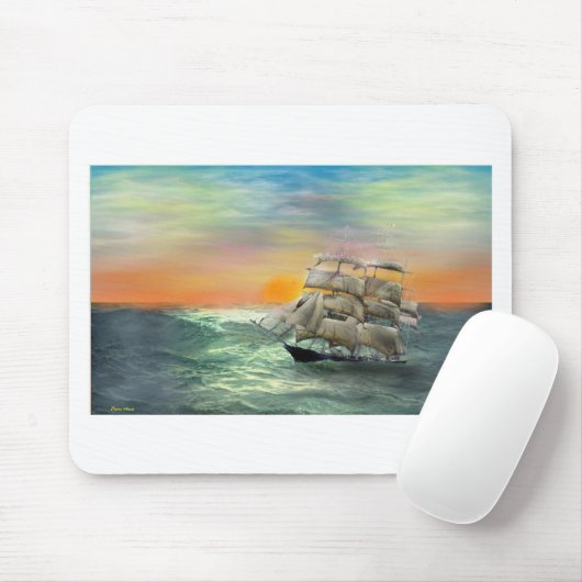 静かな海 マウスパッド (マウス)