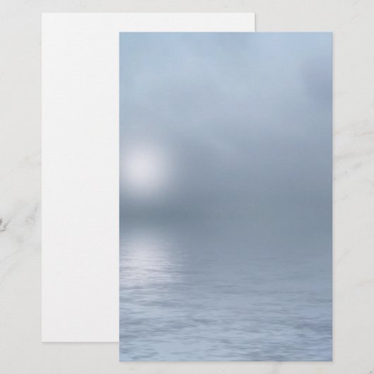 静かな海 便箋 (正面/裏面)