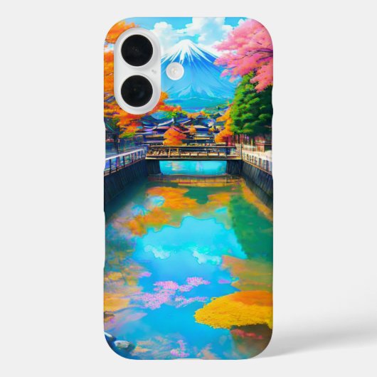 静かな海 – 富士山の反射 Case-Mate iPhoneケース (裏面)