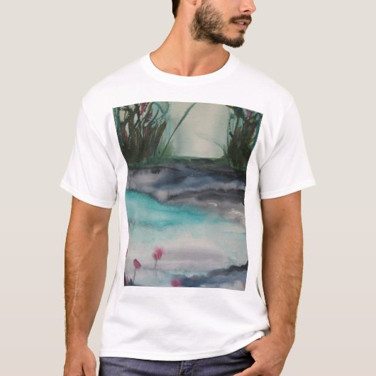 静かな湿地 Tシャツ (正面)