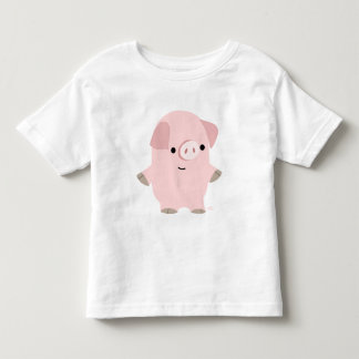 静かな漫画カスタム豚の子供Tシャツ トドラーTシャツ