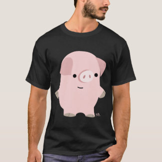 静かな漫画カスタム豚Tシャツ Tシャツ