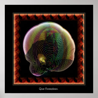 静かな熟考。 ポスター