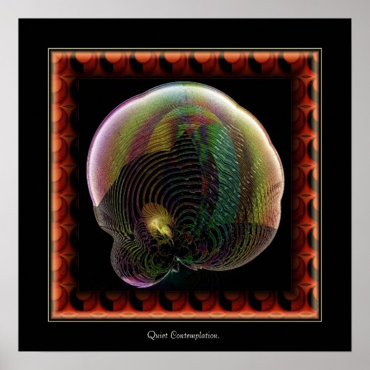 静かな熟考。 ポスター (正面)