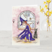 「静かな熟視」のブランクの挨拶状 カード (黄色い花)