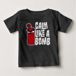 静かな爆弾のようなパラドックス アイロニー ユーモア 爆発的楽しさ ベビーTシャツ