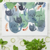 静かな猫の声 キッチンタオル (折り畳み)