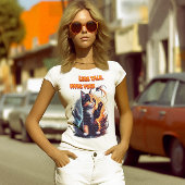 静かな猫の知恵:少ない話、より多くのプル Tシャツ