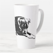 静かな番犬マグカップ カフェラテマグ (右アングル)