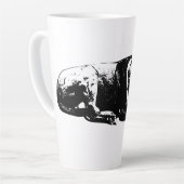静かな番犬マグカップ カフェラテマグ (左アングル)