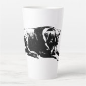 静かな番犬マグカップ カフェラテマグ (正面)