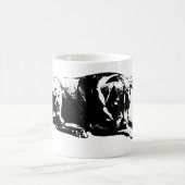 静かな番犬マグ コーヒーマグカップ (中央)