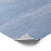 静かな白樺林に降り注ぐ冬の陽光 ポスター (角)