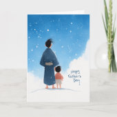 静かな瞬間が一緒に父の日のカード カード (正面)