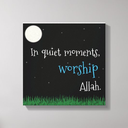 静かな瞬間に キャンバスプリント (正面)