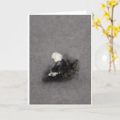 静かな瞬間グリーティングカード カード (黄色い花)