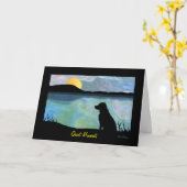 静かな瞬間 カード (黄色い花)