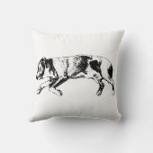 静かな瞬間 – 犬芸術的の眠り クッション (裏面)